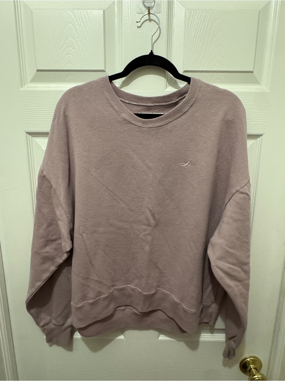 Hollister women’s Crewneck Sweatshirt in Dusty Mauve sz L